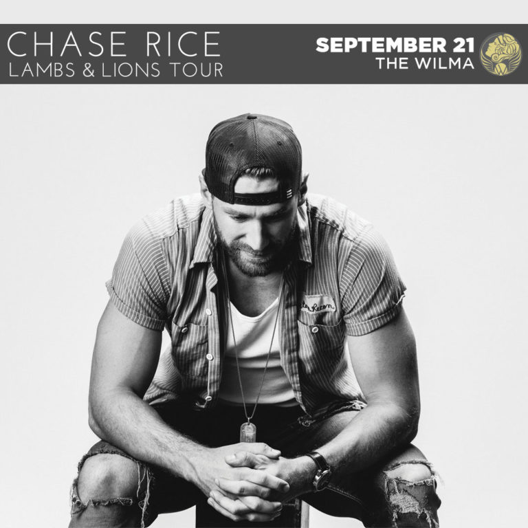 Lambs & Lions Chase Rice Announces Concert at The Wilma Logjam Presents