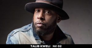 Event Details, Talib Kweli at the Top Hat March 2, 2018