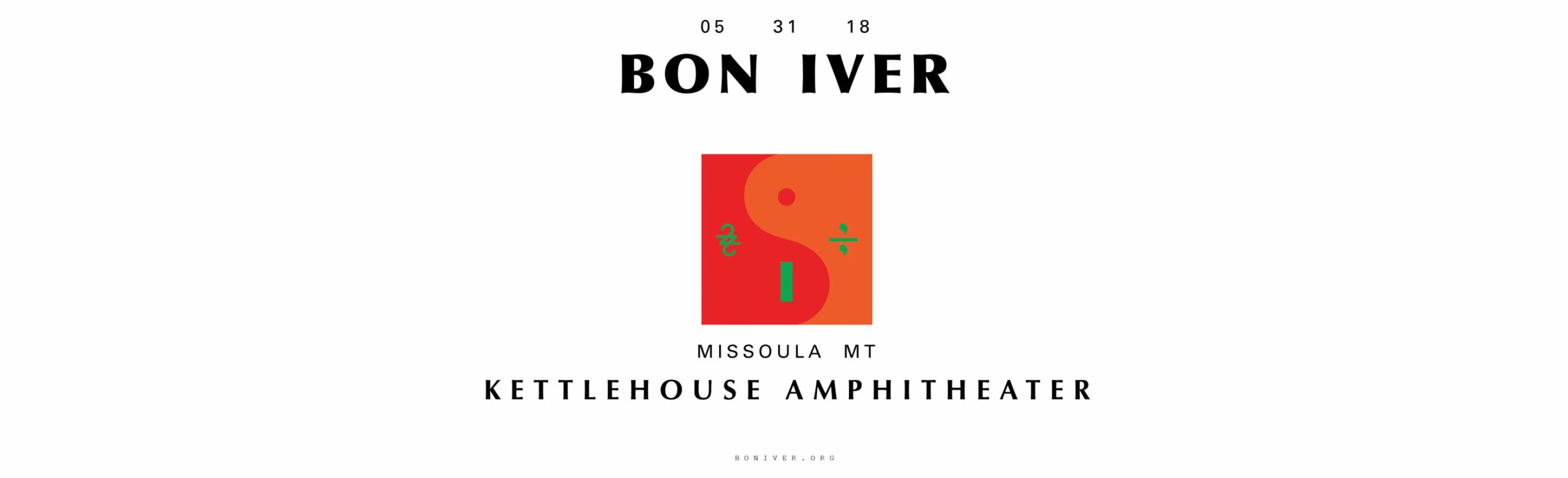 Event Info: Bon Iver at KettleHouse Amphitheater 2018 Image