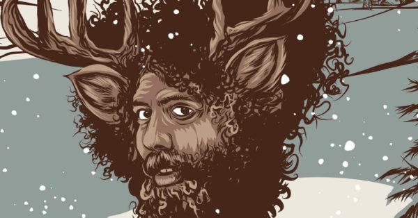 Custom Limited Edition Screenprint for Reggie Watts at the Wilma