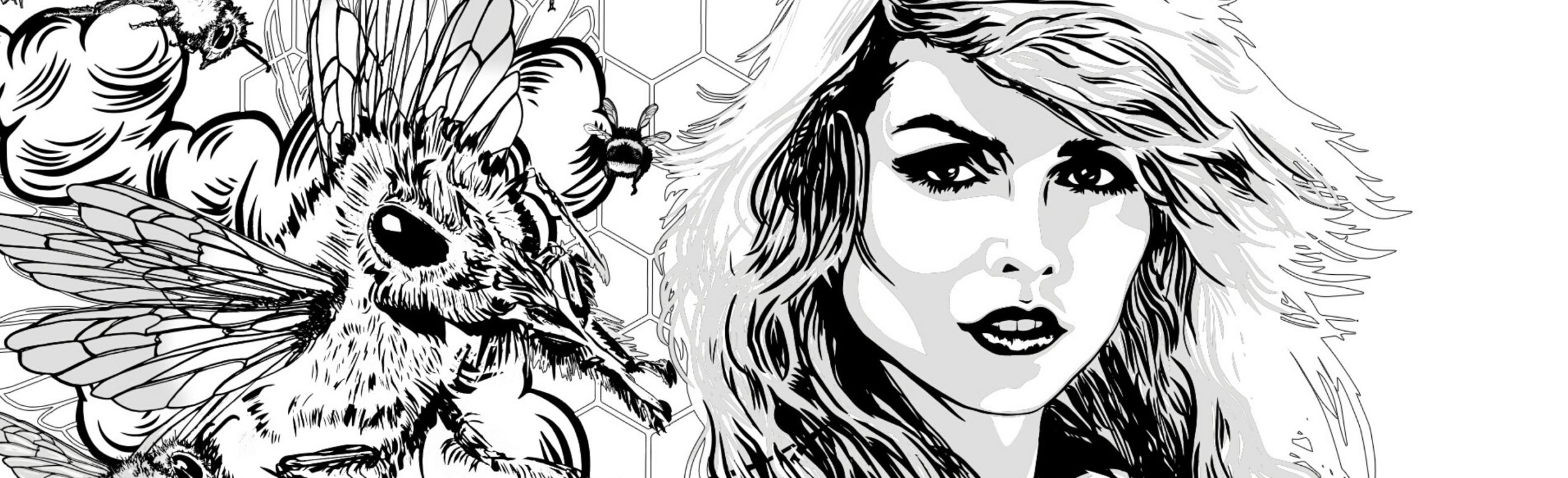 Things to Do: A Bee-autiful Blondie Coloring Page Image