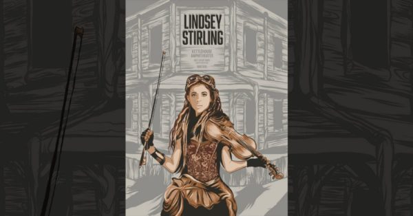 Limited Edition Screenprint for Lindsey Stirling at KettleHouse Amphitheater 2021