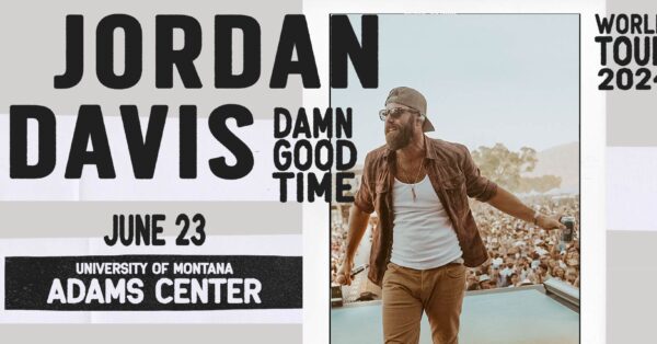 Jordan Davis Announces Concert at University of Montana&#8217;s Adams Center with Mitchell Tenpenny &#038; Ashley Cooke