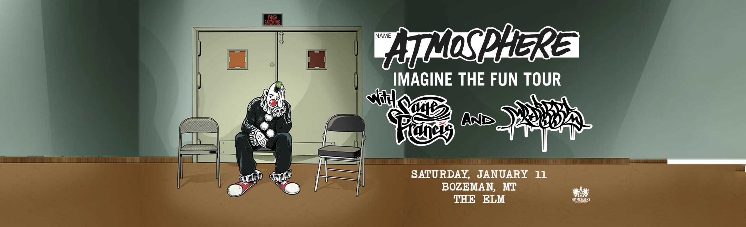 Atmosphere Announces “Imagine The Fun Tour” Date at The ELM with Sage Francis & Mr. Dibbs Image