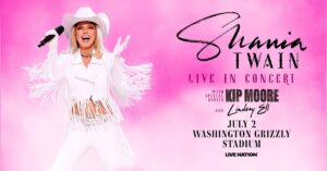 shania twain at washington grizzly stadium in missoula
