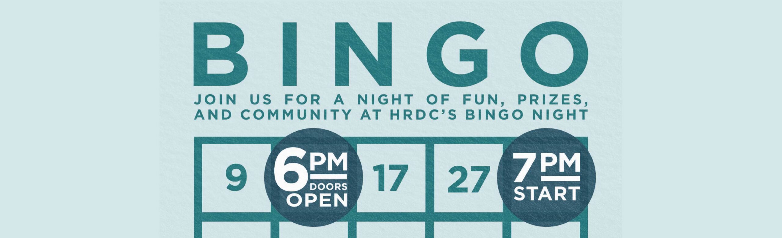 HRDC BINGO Night at The ELM