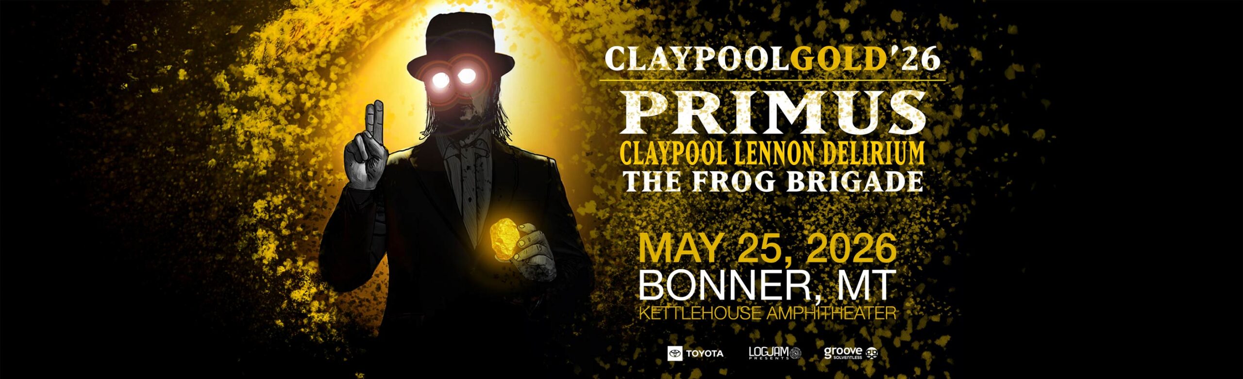 EVENT INFO: Claypool Gold at KettleHouse Amphitheater 2026 Image