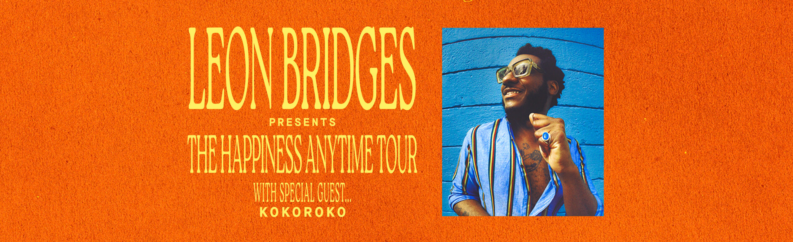 Leon Bridges Brings The Happiness Anytime Tour to KettleHouse Amphitheater in 2027 with Kokoroko Image